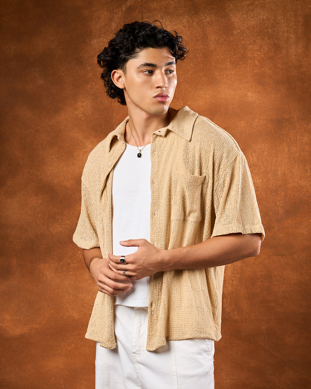 Khaki men’s shirt