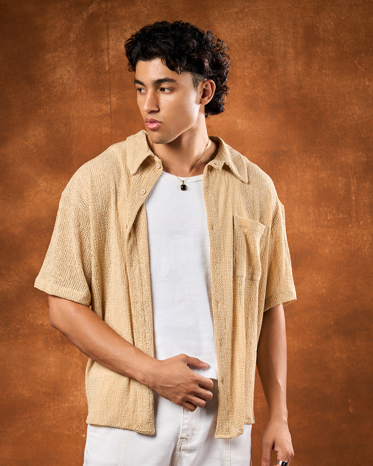 Khaki men’s shirt