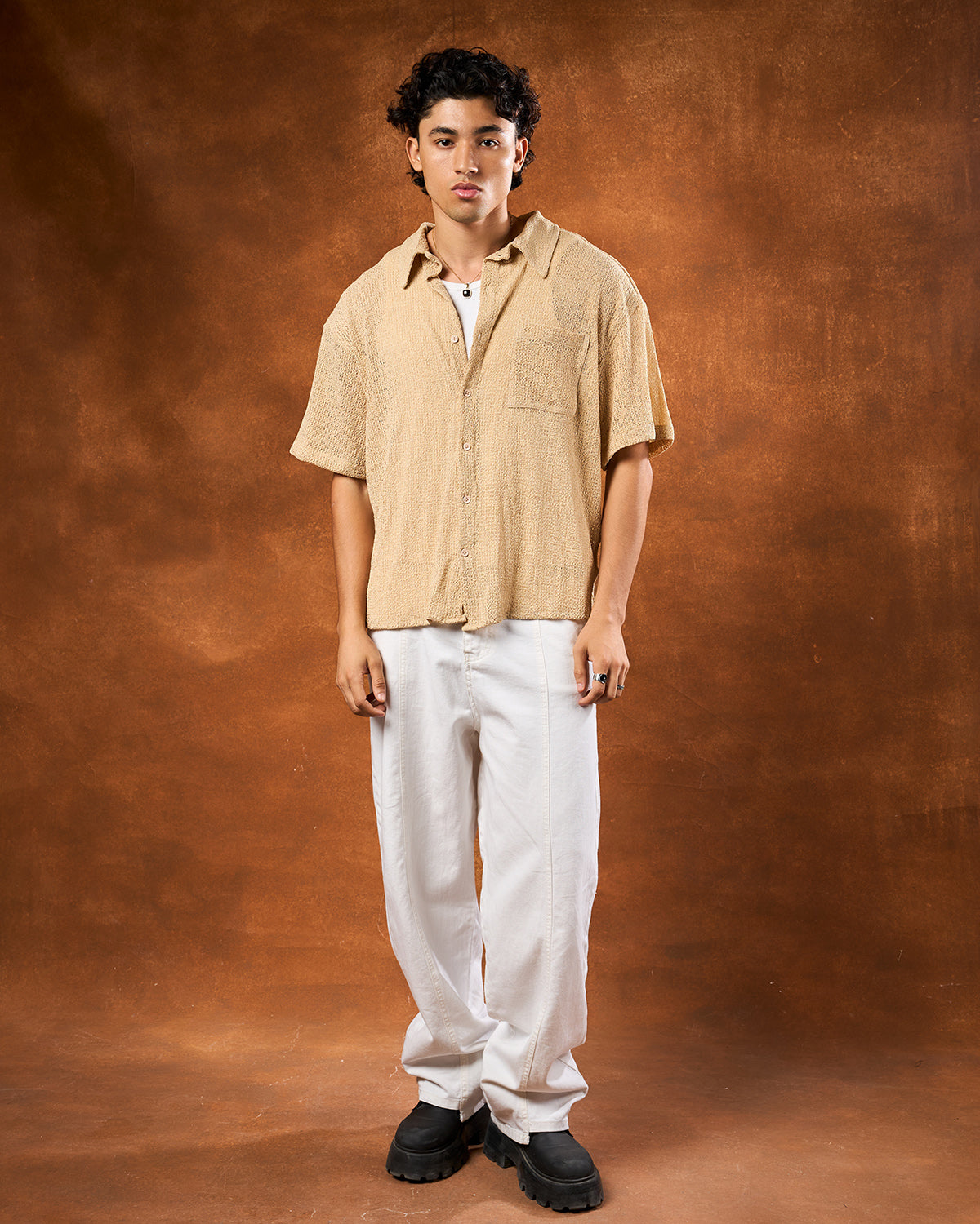 Khaki men’s shirt
