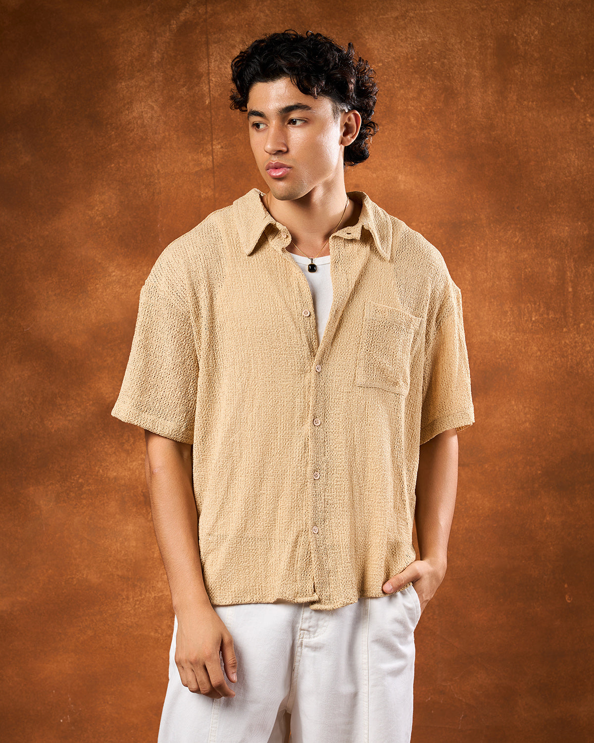 Khaki men’s shirt